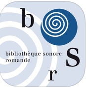 Icône application bibliothéque sonore romande.
