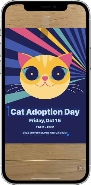 Illustration sélectionner du texte sur une image.