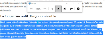 Synthèse vocale par la loupe